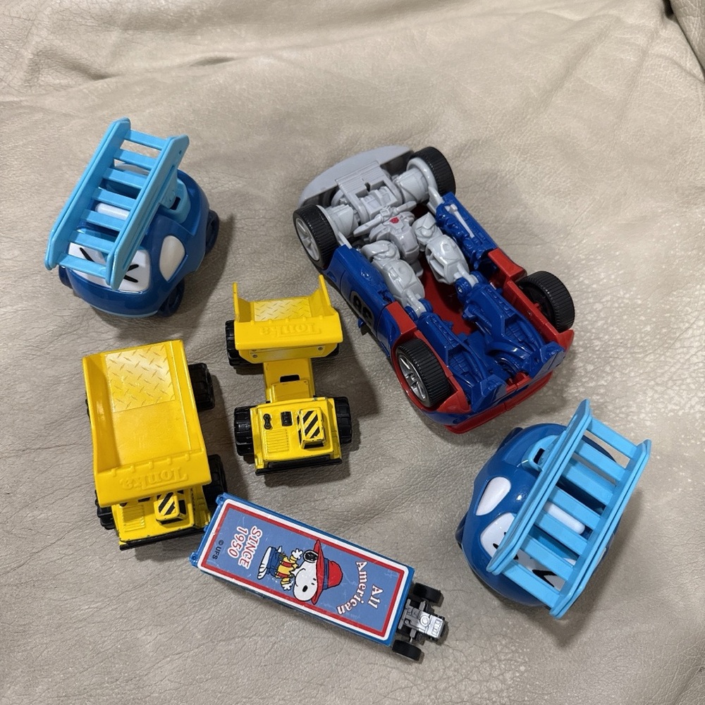 Transforming Blue and Yellow Toy Set